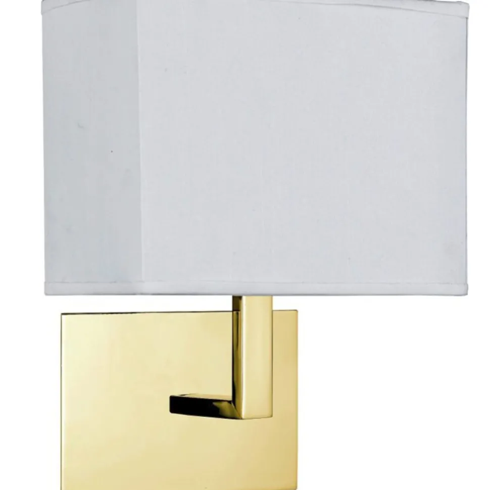 Wandleuchte Stoff Metall blendarm H:26 cm mit Schalter