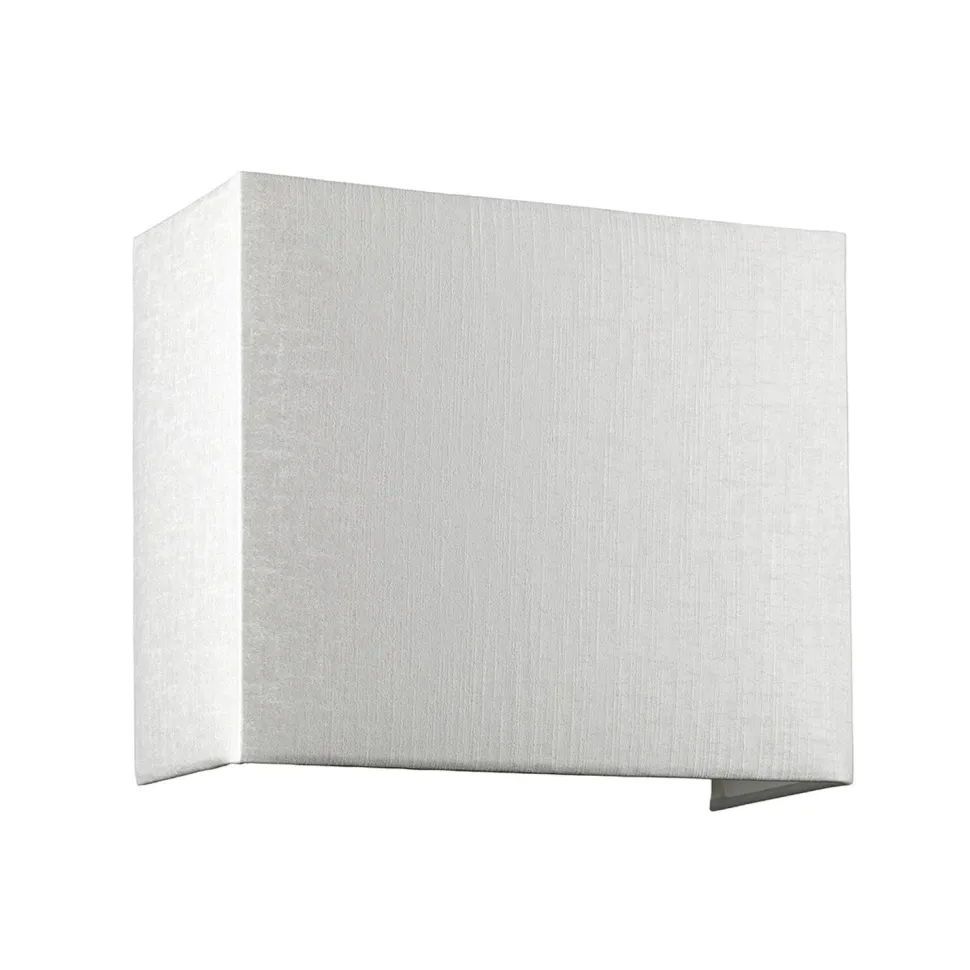 Wandleuchte Stoff Schirm Up Down Creme Chrom NADATILA