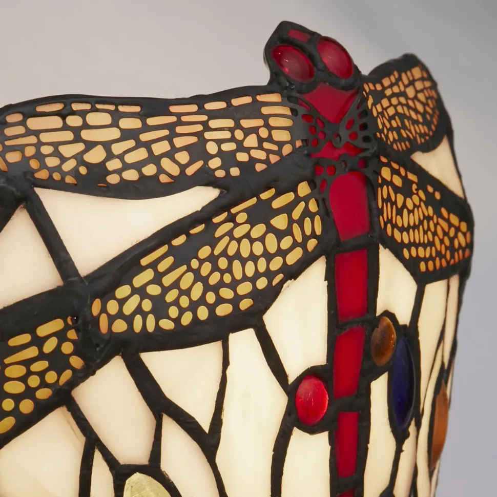 Wandleuchte Tiffany Stil Buntglas Metall B: 30,5 cm E14