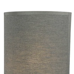 Wandleuchte Up Down Grau E27 indirekt Stoffschirm