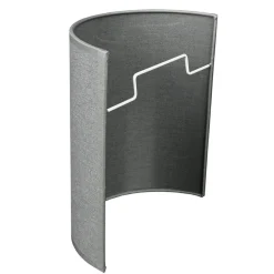 Wandleuchte Up Down Grau E27 indirekt Stoffschirm