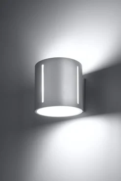 Wandleuchte Up Down Metall Weiß H: 10 cm klein G9 indirekt