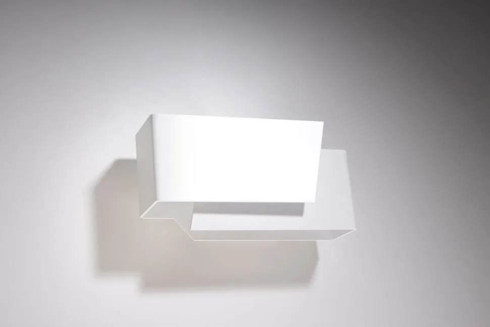 Wandleuchte Weiß Metall L:20cm Modern G9 ATILIA