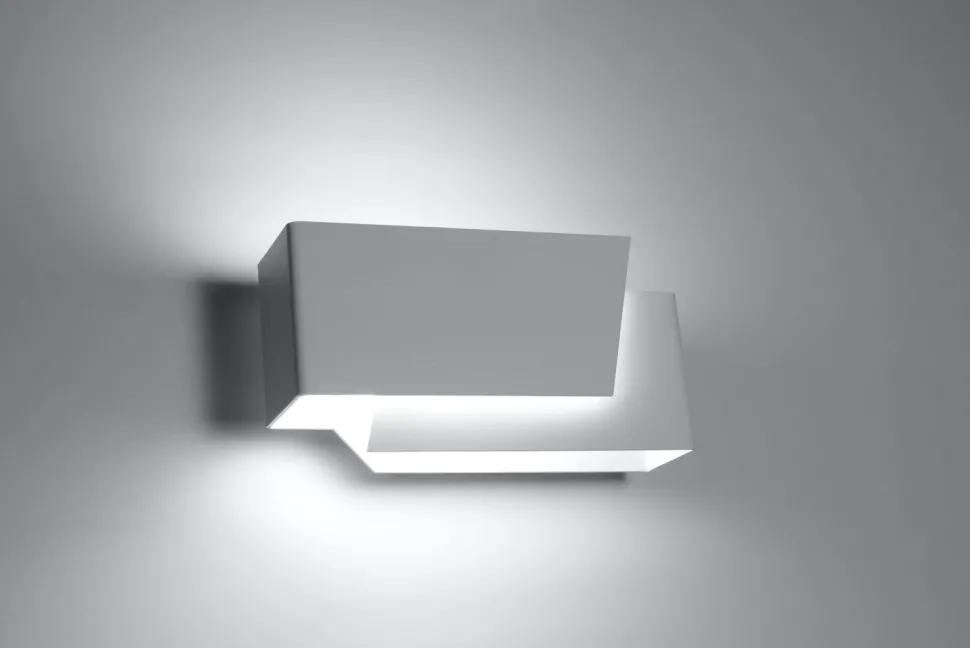 Wandleuchte Weiß Metall L:20cm Modern G9 ATILIA