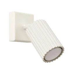 Wandspot GU10 B: 8 cm klein in Creme aus Aluminium