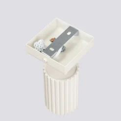 Wandspot GU10 B: 8 cm klein in Creme aus Aluminium