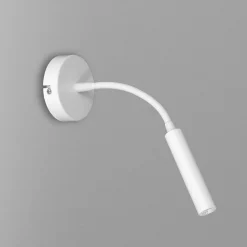 Wandspot Metall G9 akzentuiert T:35 cm Flexarm in Weiß