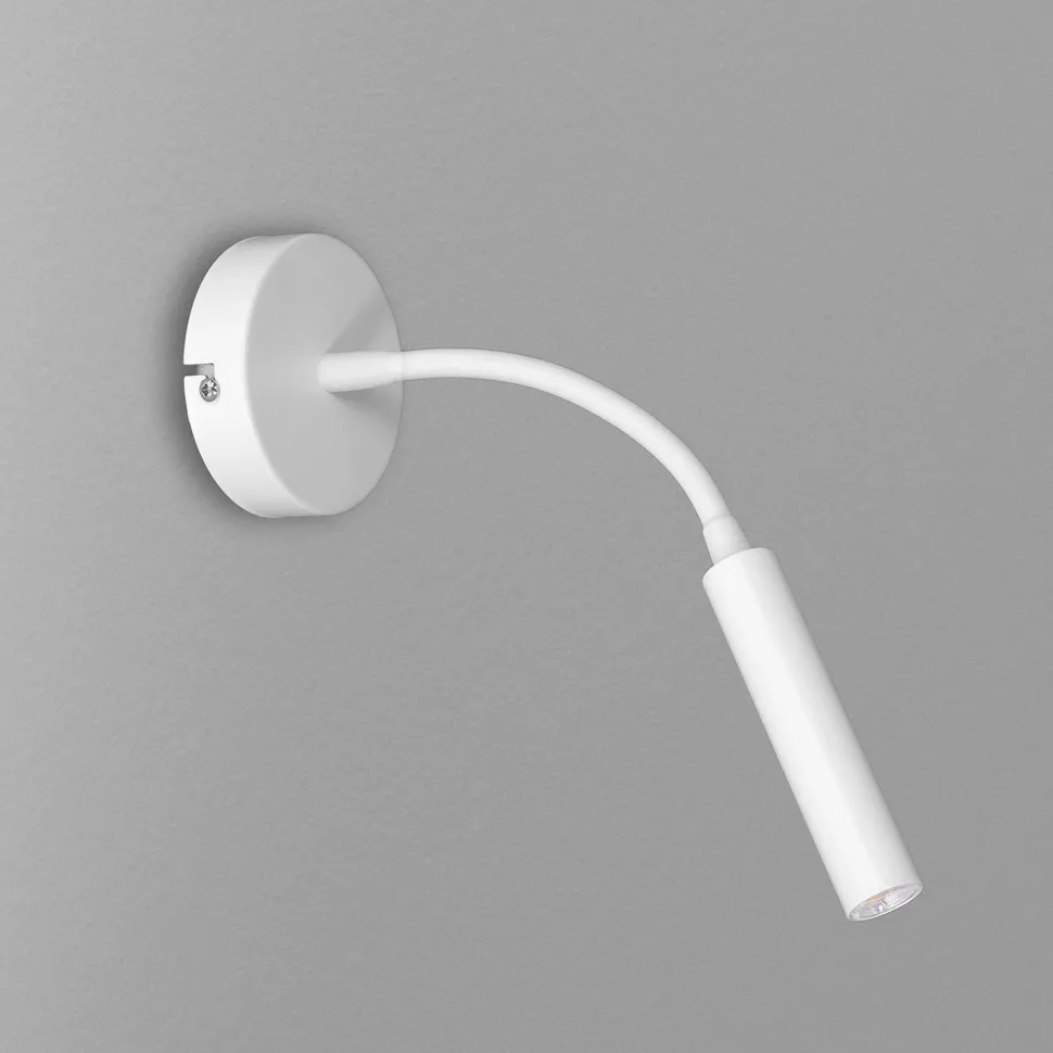 Wandspot Metall G9 akzentuiert T:35 cm Flexarm in Weiß