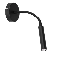 Wandspot Metall G9 akzentuiert T:35 cm Flexarm Schwarz