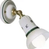 Wandspot Metall Keramik E14 verstellbar Landhaus DILICA