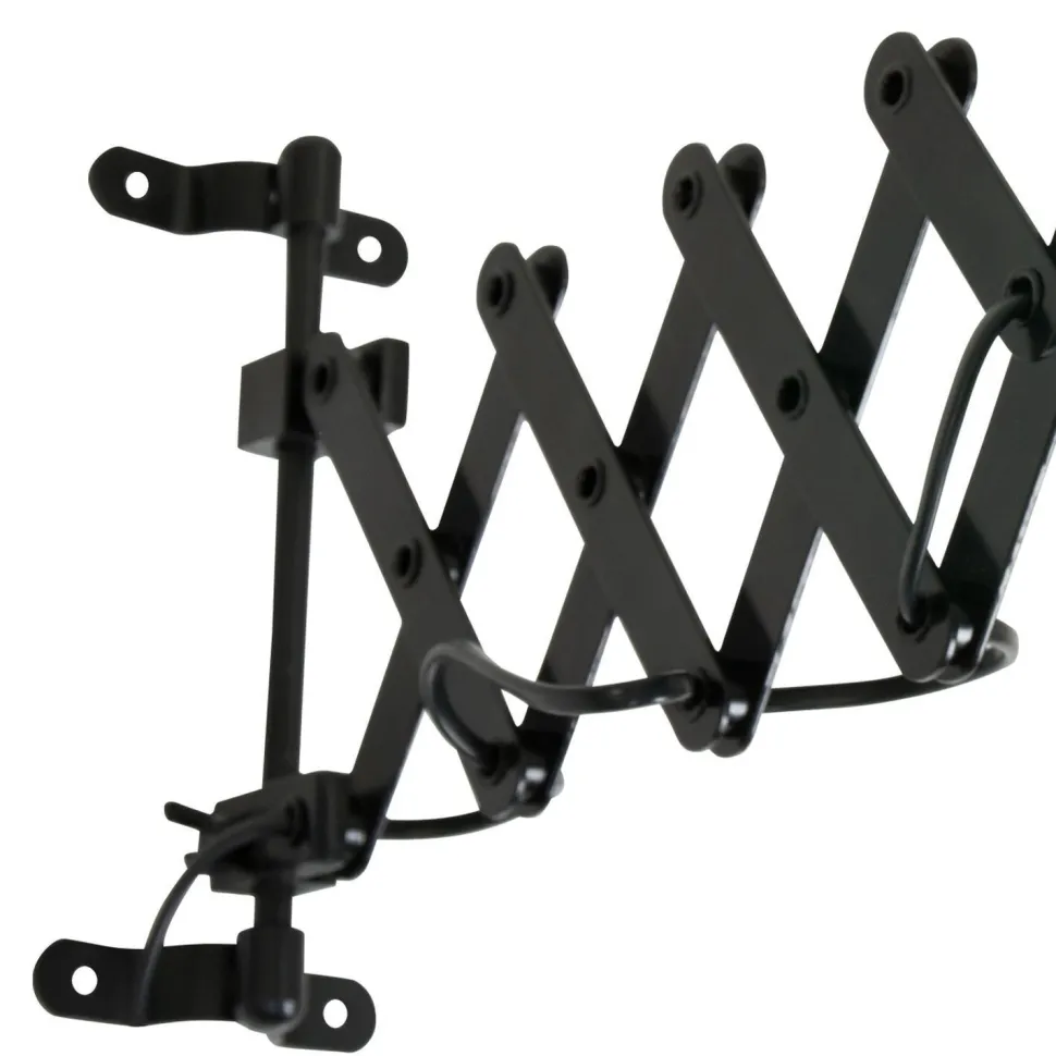 Wandspot Metall Schwarz T:56 cm mit Stecker flexibel