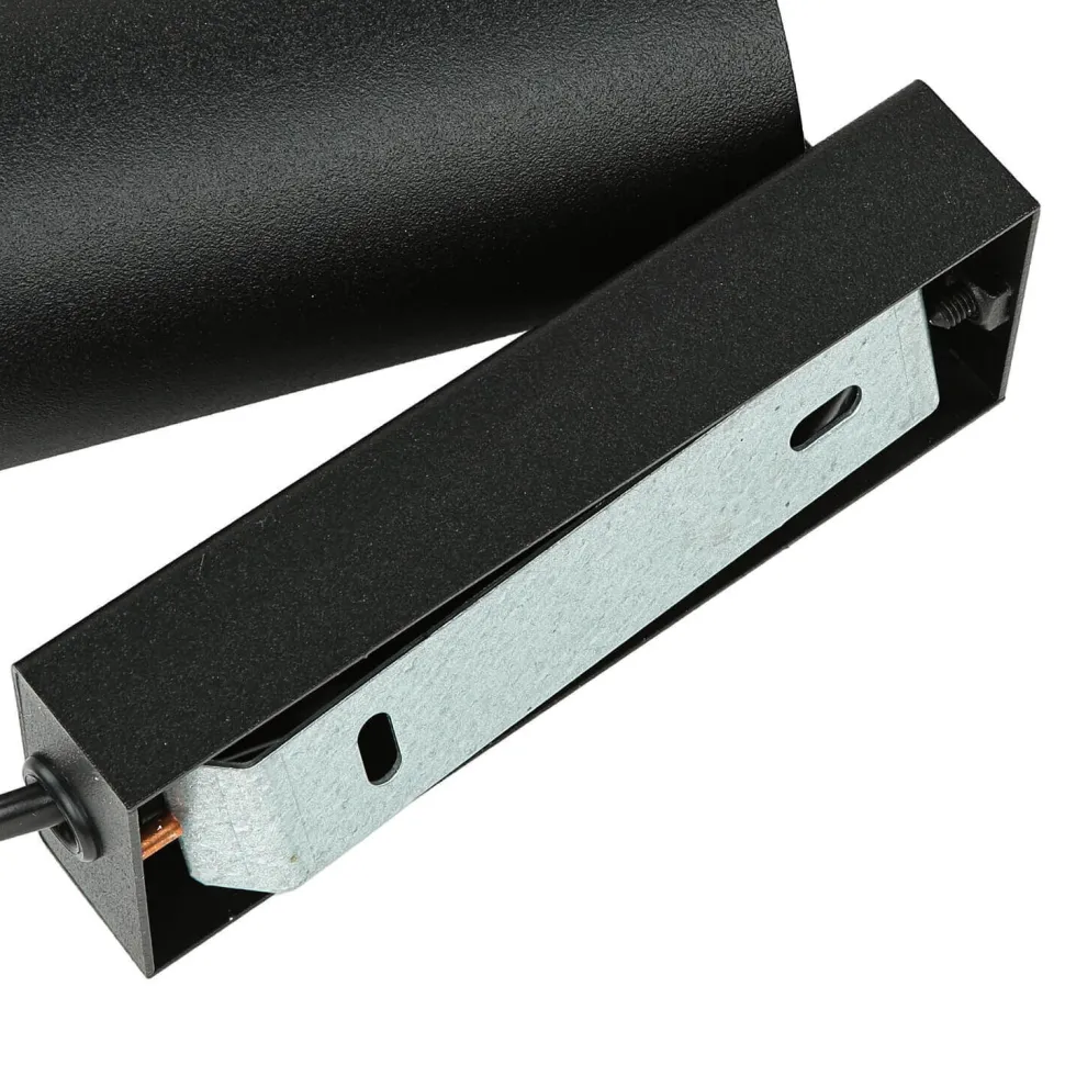 Wandspot mit Schalter Kabel Schwarz Gold GU10