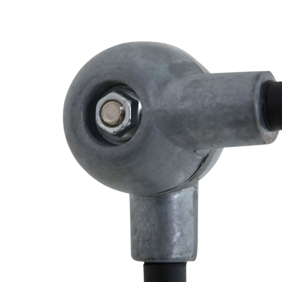 Wandspot mit Stecker in Schwarz Silber E14 flexibel