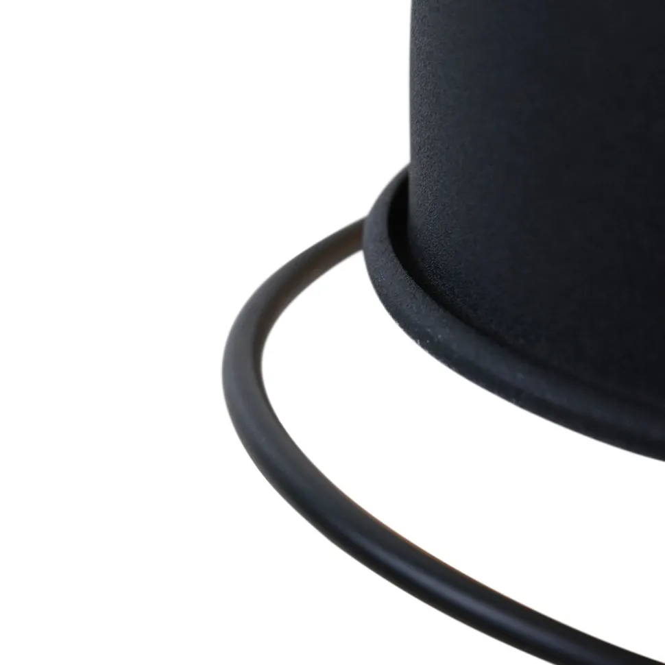 Wandspot mit Stecker in Schwarz Silber T:29 cm flexibel