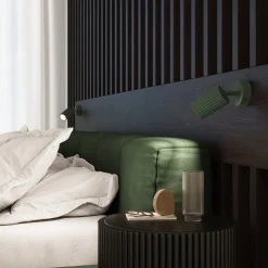 Wandspot Modern GU10 B: 8 cm klein schwenkbar Grün Aluminium