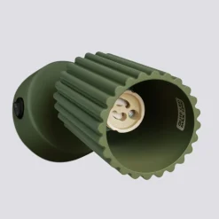 Wandspot Modern GU10 B: 8 cm klein schwenkbar Grün Aluminium