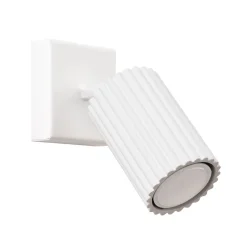 Wandspot Weiß B: 8 cm klein schwenkbar Modern GU10