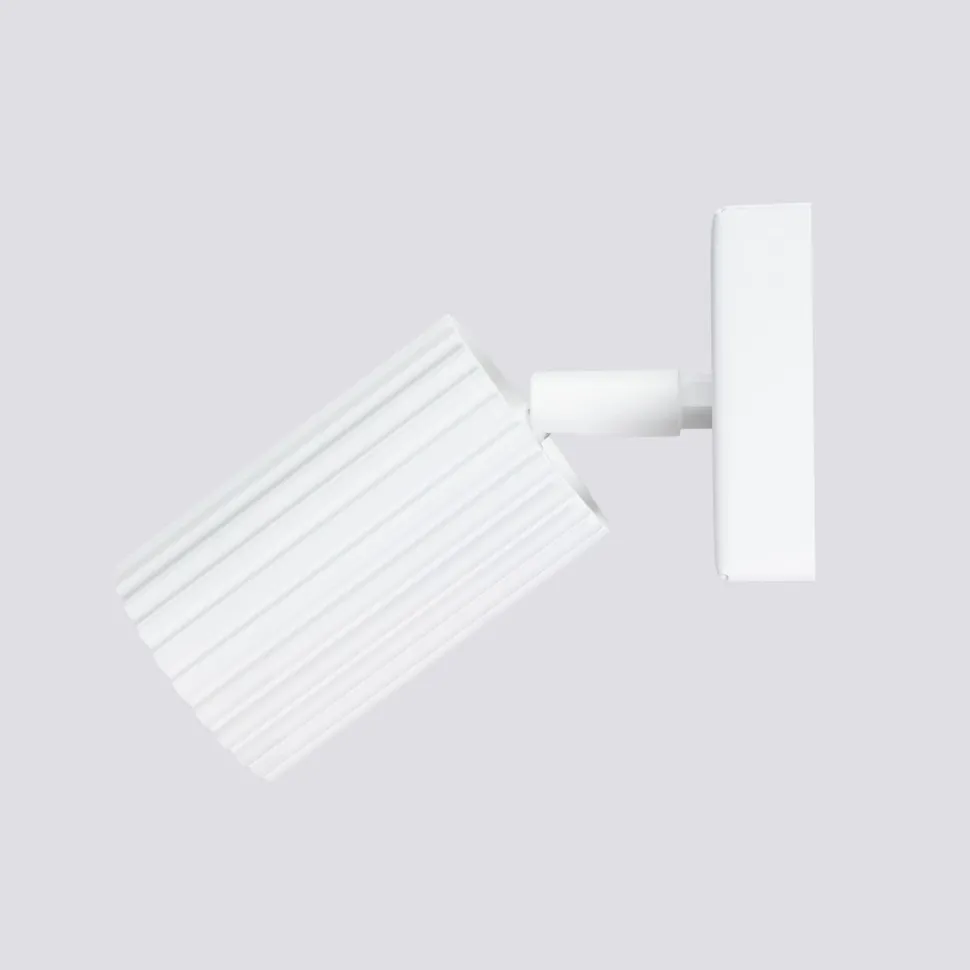 Wandspot Weiß B: 8 cm klein schwenkbar Modern GU10