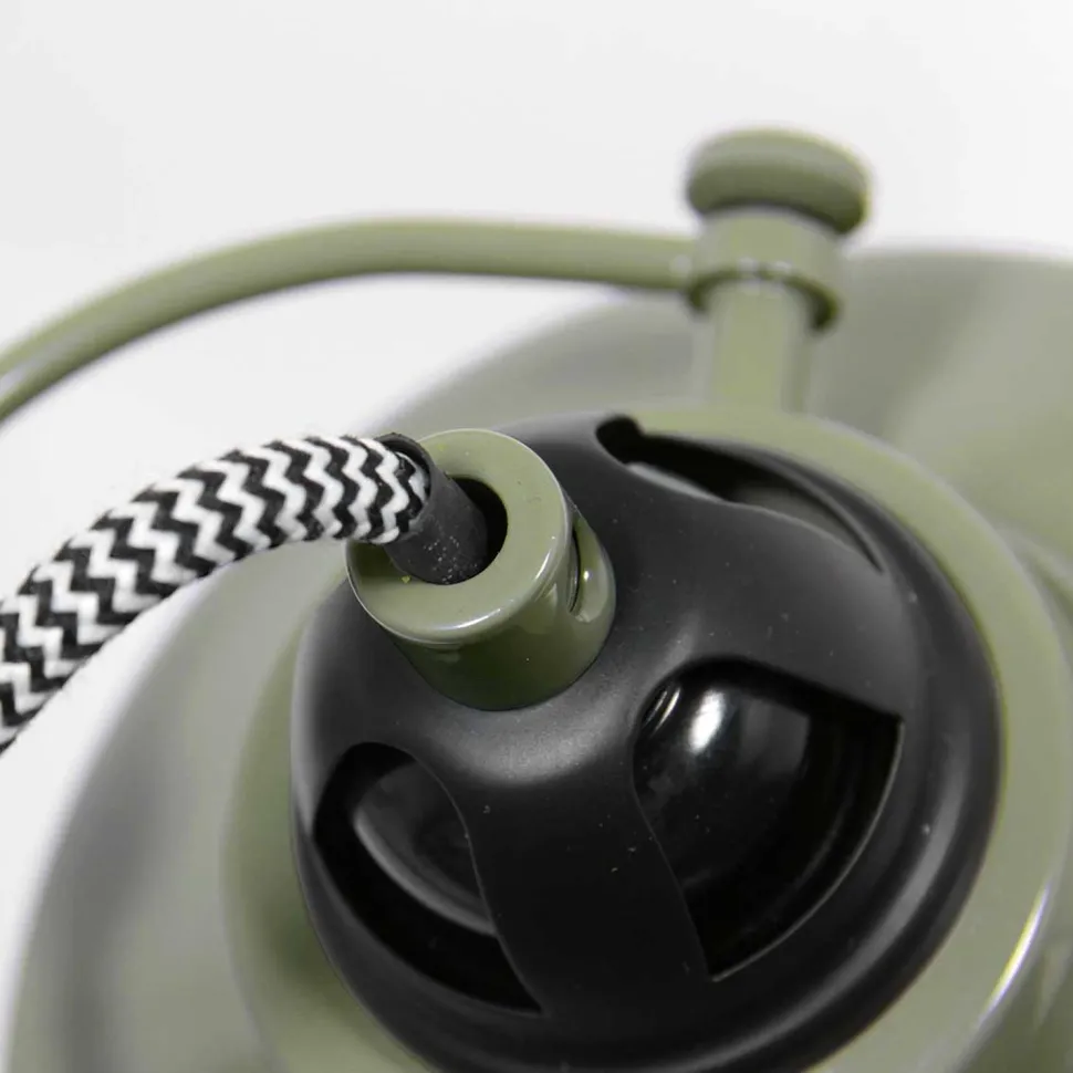 Wandstrahler mit Stecker Grün Weiß T:36 cm E27 flexibel