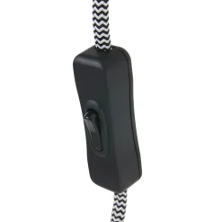 Wandstrahler mit Stecker Grün Weiß T:36 cm E27 flexibel