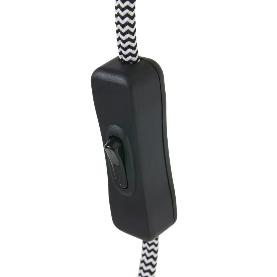 Wandstrahler mit Stecker Grün Weiß T:36 cm E27 flexibel