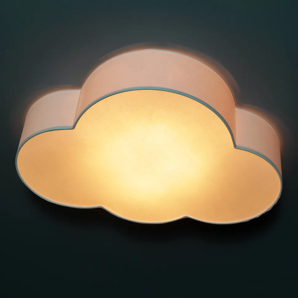 Weiße Deckenlampe Kinderzimmer WOLKI 4-flmg L62cm