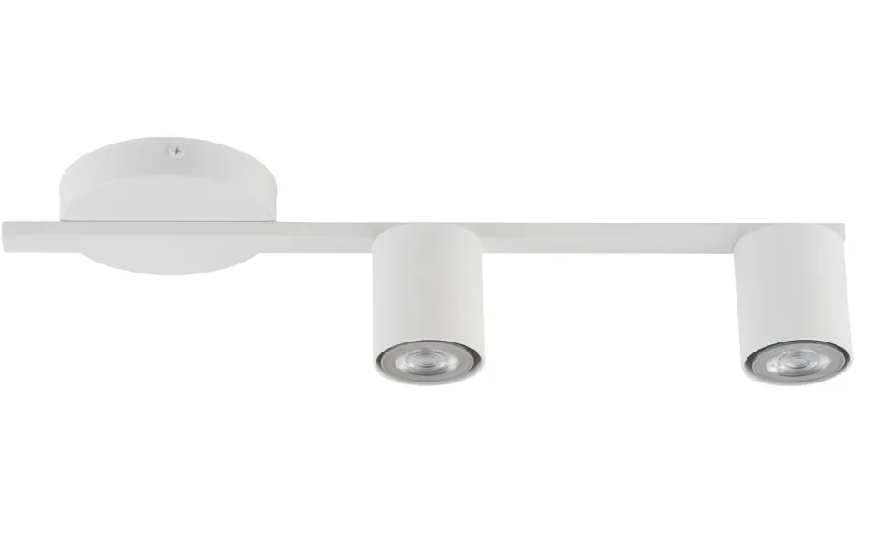 Weiße Deckenlampe Metall GU10 L:46 cm Zylinder Zeitlos