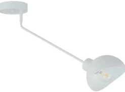 Weiße Deckenlampe Metall stylisch E27 L:72 cm dekorativ