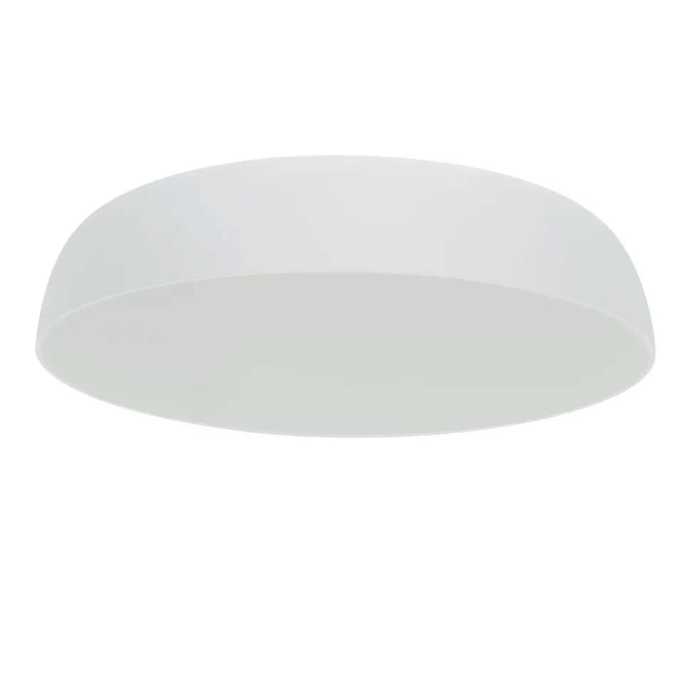 Weiße Deckenleuchte Metall E27 10-flammig L:78 cm rund