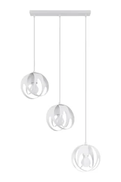 Weiße Hängelampe 3-flammig E27 Modern JOSTA