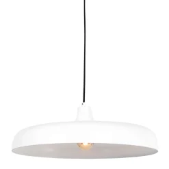 Weiße Hängelampe Metall Ø50 cm rund E27 Modernes Design