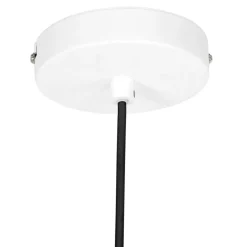Weiße Hängelampe Metall Ø50 cm rund E27 Modernes Design