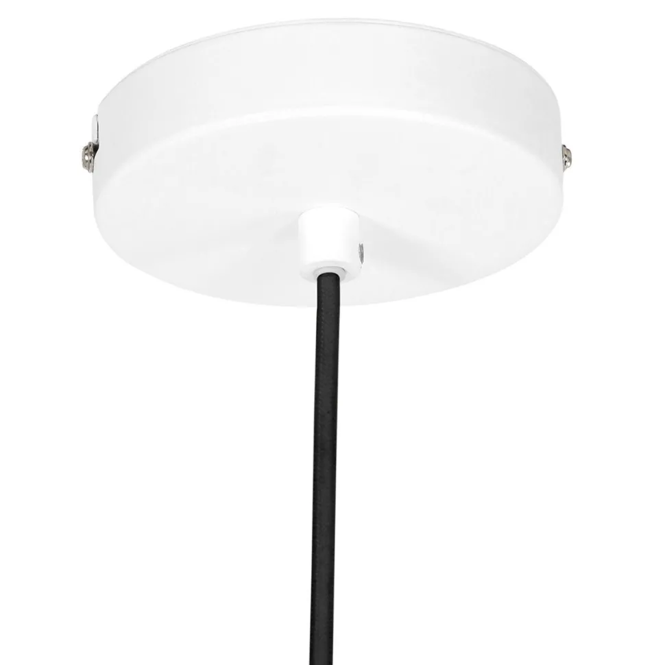 Weiße Hängelampe Metall Ø50 cm rund E27 Modernes Design