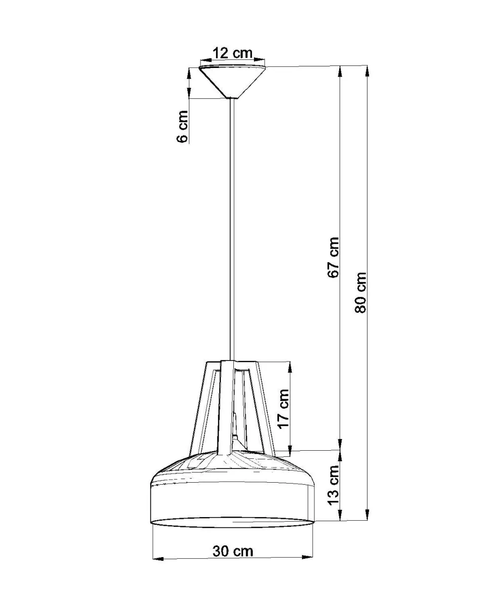 Weiße Hängelampe Retro Ø30cm Metall E27 MANILIA Küche