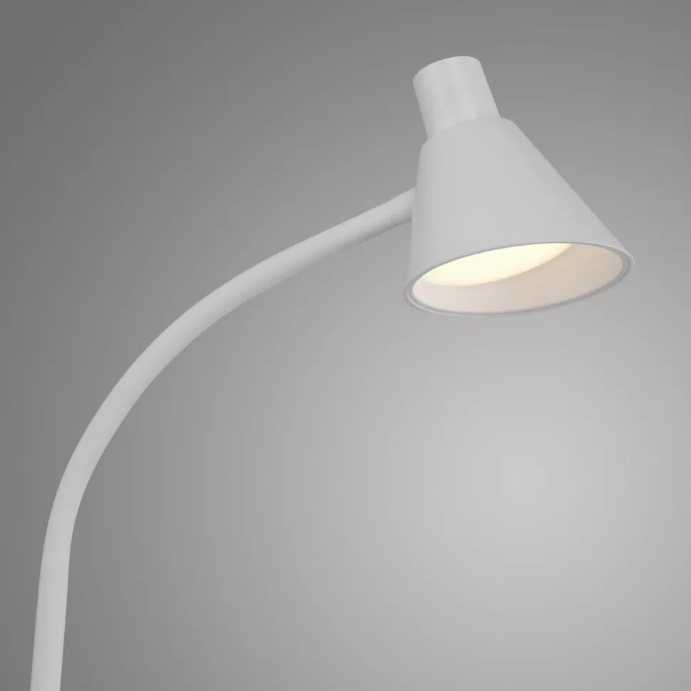 Weiße LED Stehleuchte Metall 150 cm 4 W 3000 K flexibel