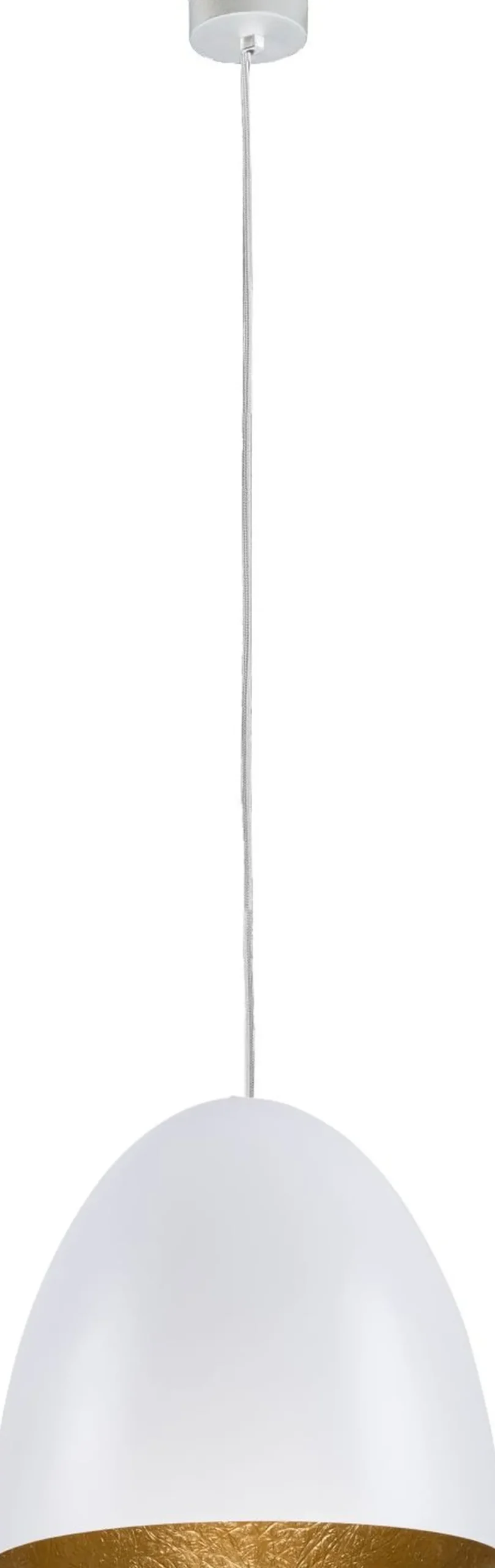 Weiße Pendelleuchte Gold Esstisch Lampe ORNELLA