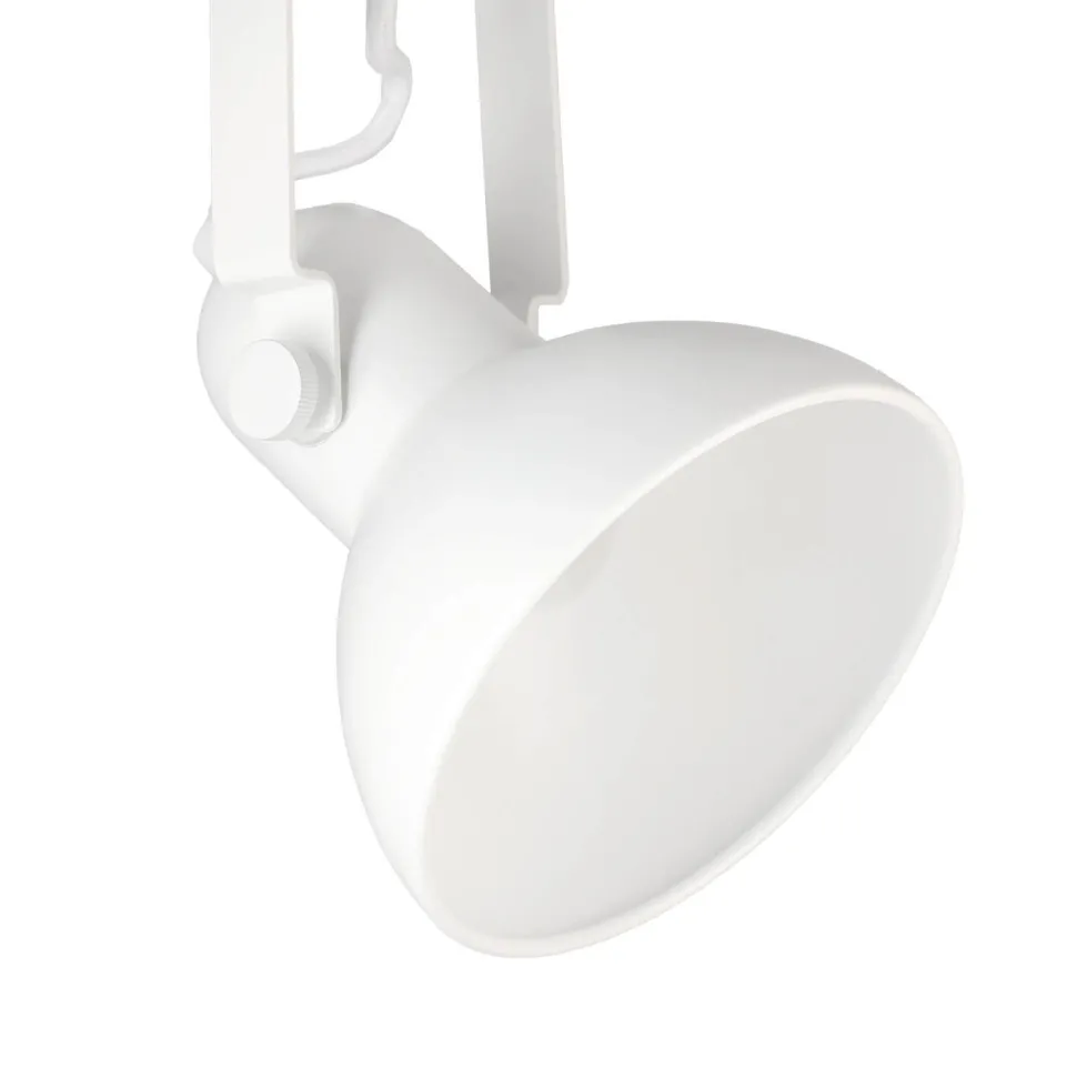 Weiße Spot Lampe DALLAS Retro Design E14 verstellbar