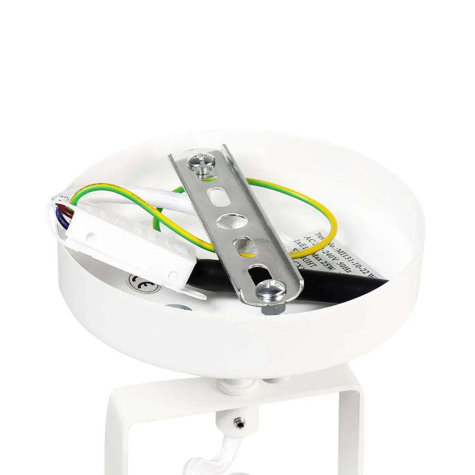 Weiße Spot Lampe DALLAS Retro Design E14 verstellbar