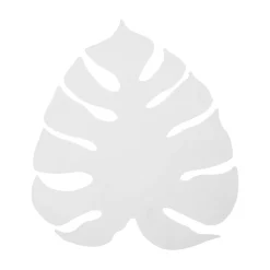 Weiße Wandlampe Metall 39 cm Blatt indirektes Licht