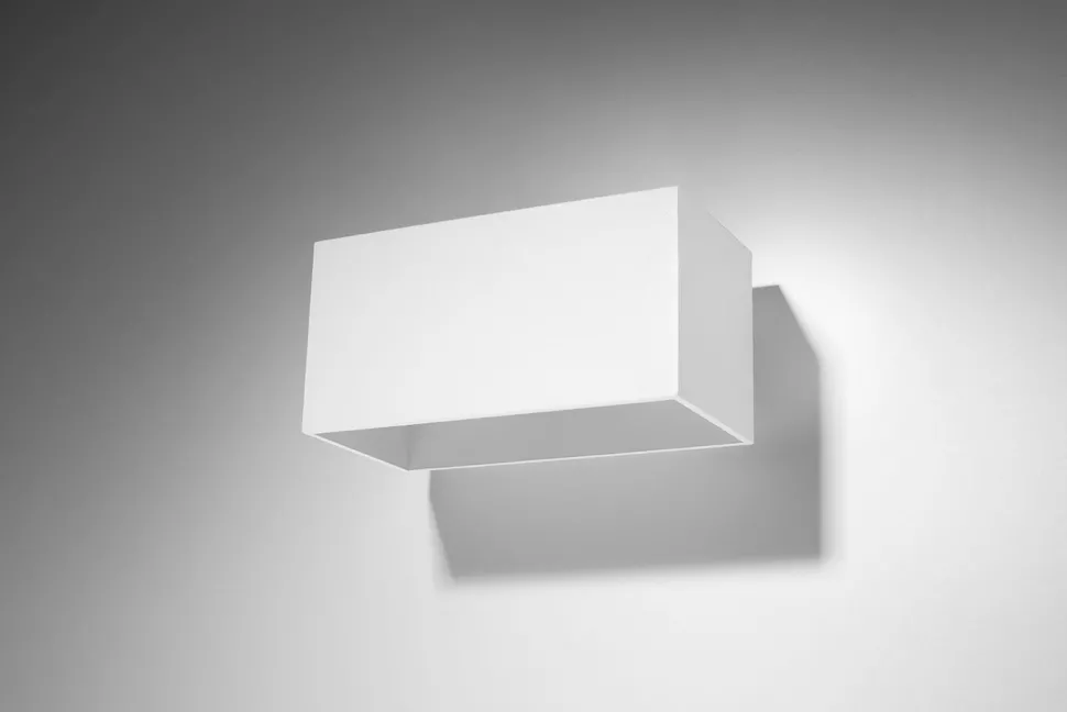 Weiße Wandlampe Up Down eckig 2x G9 Flurbeleuchtung