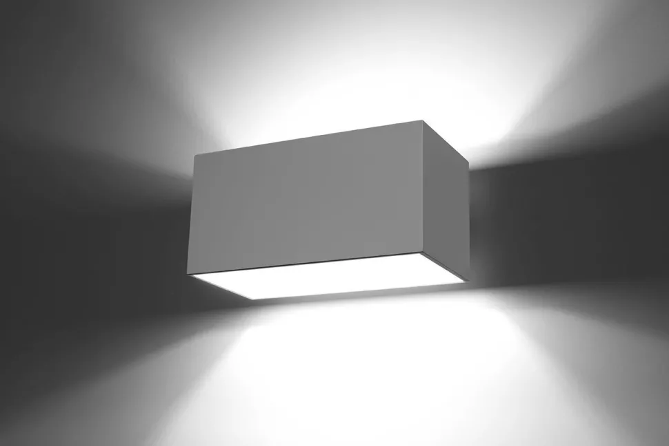 Weiße Wandlampe Up Down eckig 2x G9 Flurbeleuchtung