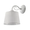 Weiße Wandleuchte Schirm LOCOLA Schlafzimmer Lampe