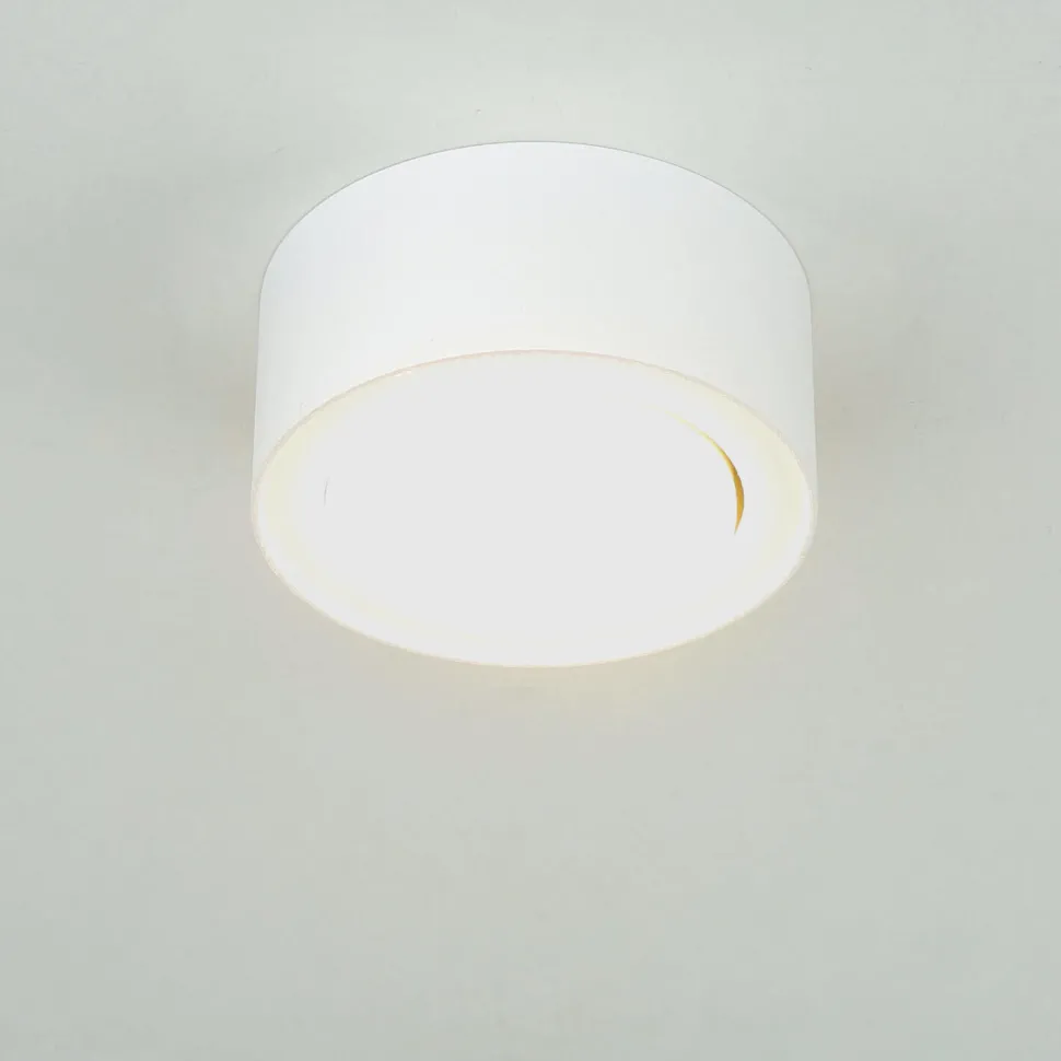 Weißer Deckenspot blendarm GX53 wohnlich JAMEY