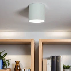 Weißer Deckenspot Metall akzentuiert Ø12,7cm GU10