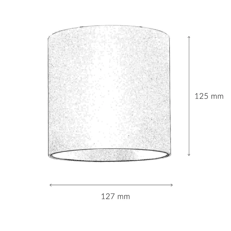 Weißer Deckenspot Metall akzentuiert Ø12,7cm GU10