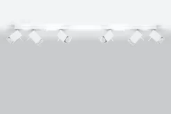 Weißer Deckenstrahler FALERIA 120 cm lang 6x GU10