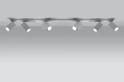 Weißer Deckenstrahler FALERIA 120 cm lang 6x GU10