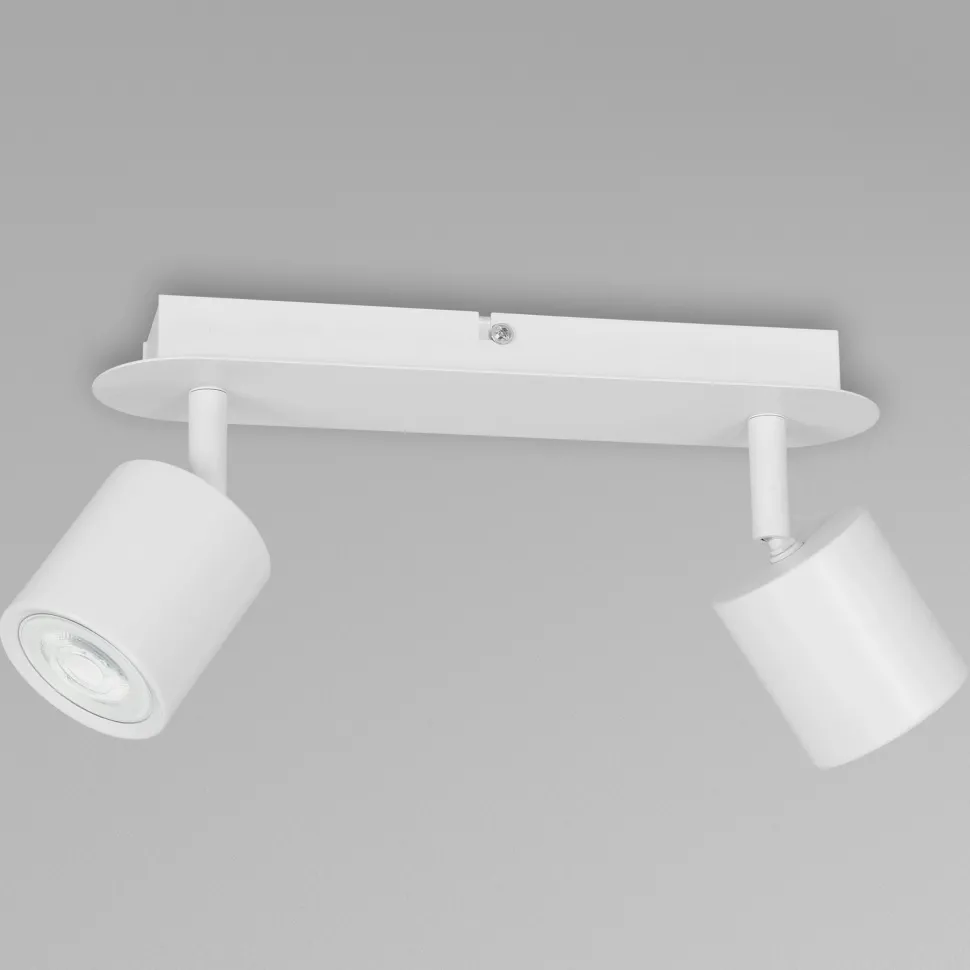 Weißer Deckenstrahler Metall länglich vielseitig