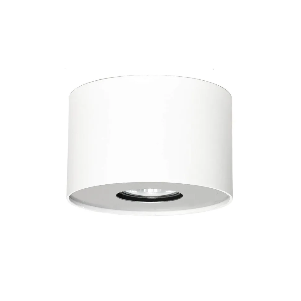 Weißer Deckenstrahler POINT Ø13cm H:9cm GU10 Modern