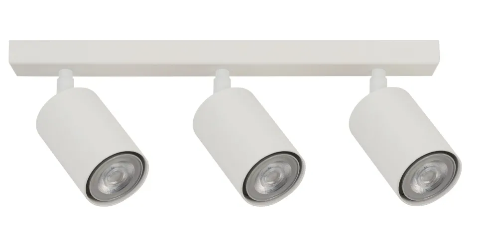 Weißer Deckenstrahler verstellbar Metall GU10 stilvoll